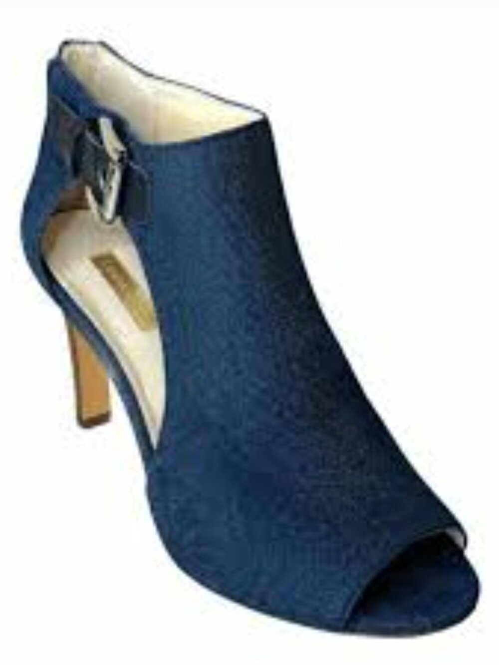 Louise et Cie Olivia Navy Open-Toe Cutout Booties